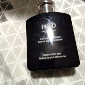 Men black polo